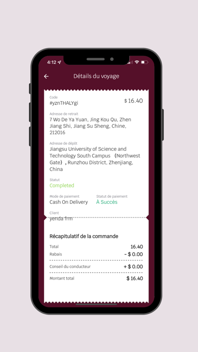 CongoX Livreur Screenshot