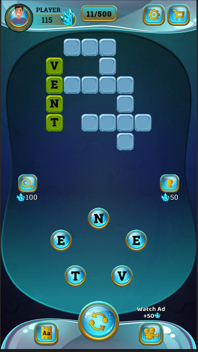 Word Hunter - Crossword Puzzle Screenshot