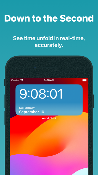 World Clock Time Widget Screenshot