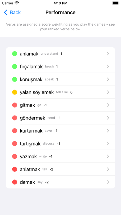 Turkish Verb Blitz Screenshot