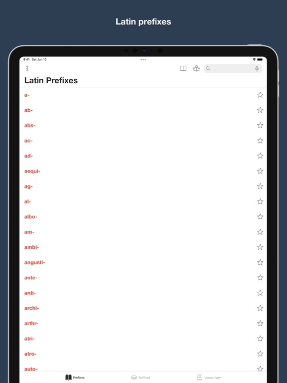 Screenshot #4 pour Latin prefixes and suffixes