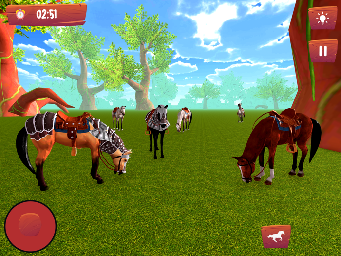 Wild Horse City Simulation 3D