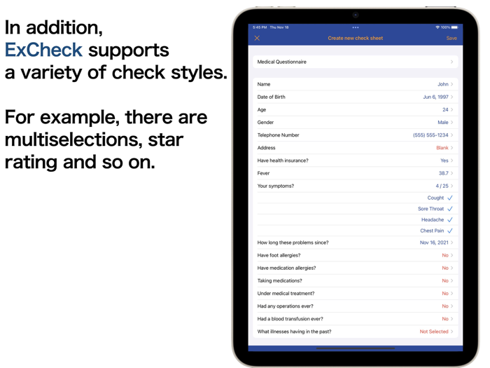ExCheck - Create Check Sheets