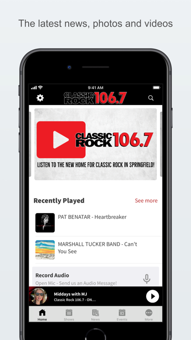 Classic Rock 106.7 Screenshot