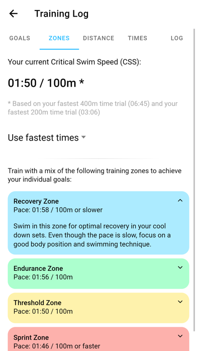 Swim Coach - Workout App Screenshot