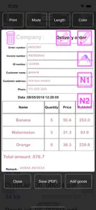 TC Print Invoice screenshot #2 for iPhone