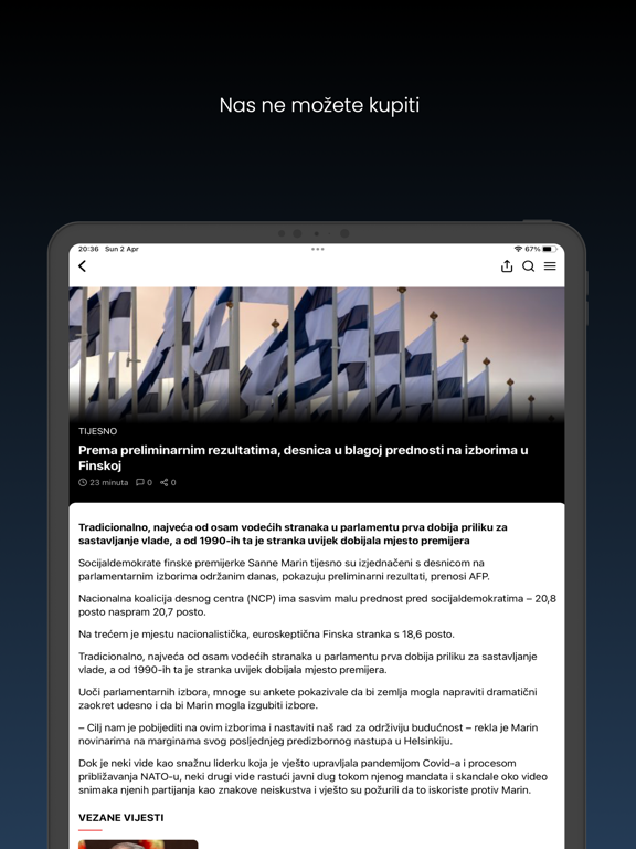 Fokus.ba iPad screenshot 3 - News app