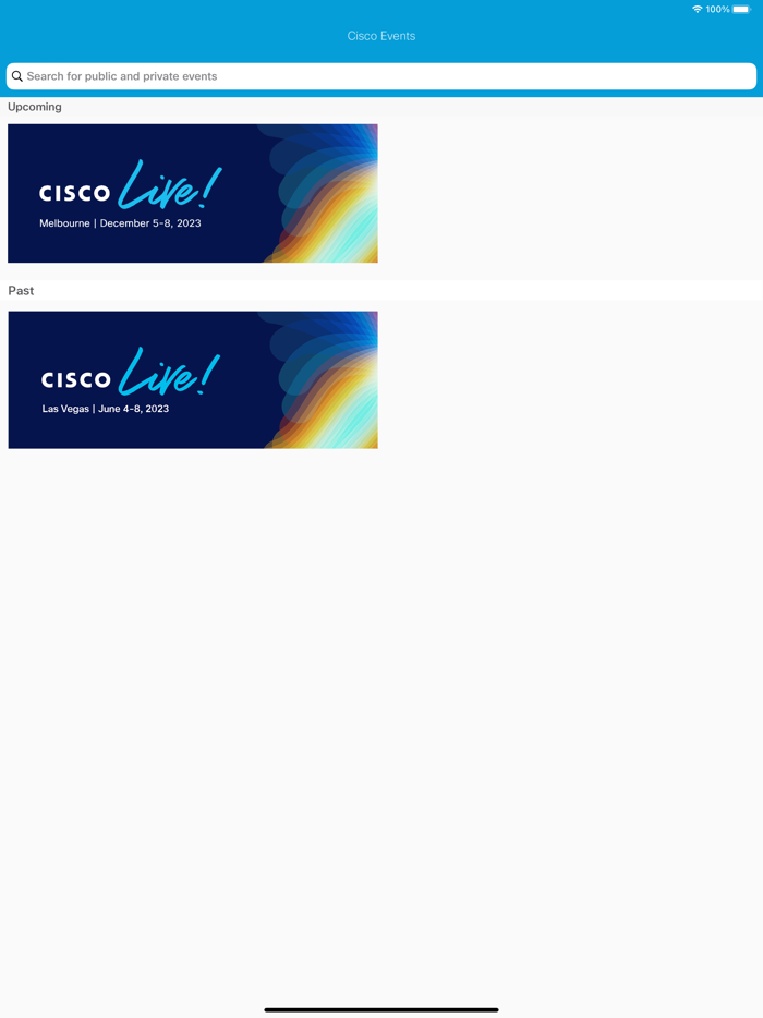 Cisco Events App