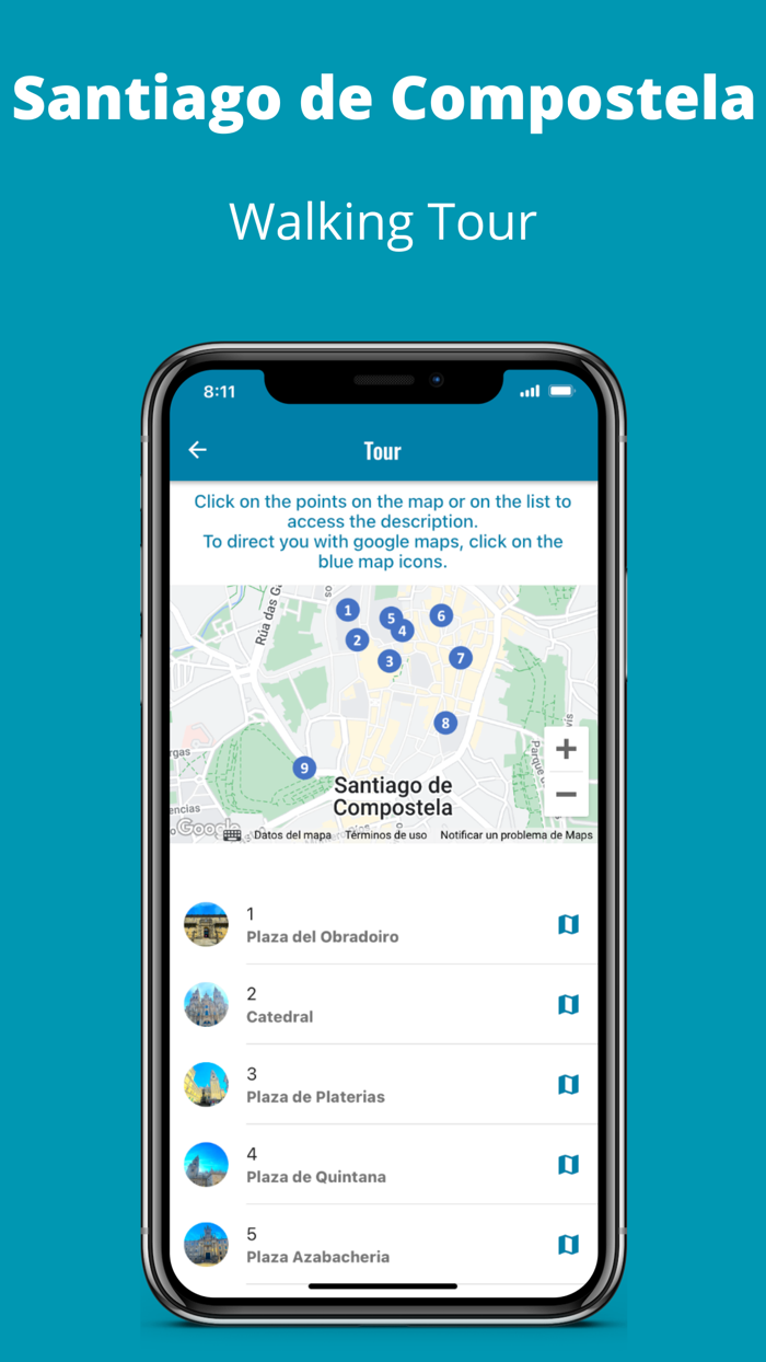Walking Tour Santiago Compost