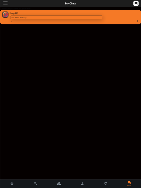 Keep UP now! iPad screenshot 3 - Social Networking app