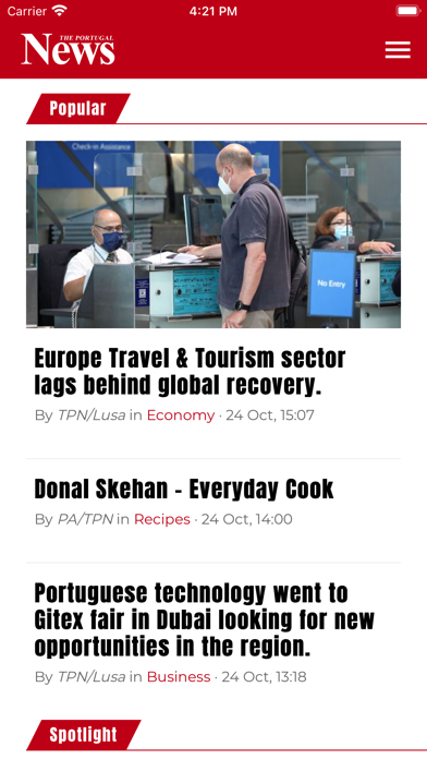 The Portugal News Screenshot