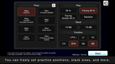 Poker Tournament Trainer Screenshot