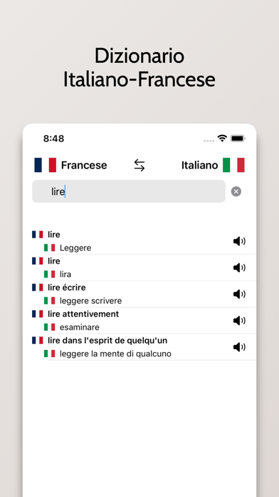 Dizionario Francese/Italiano Screenshot