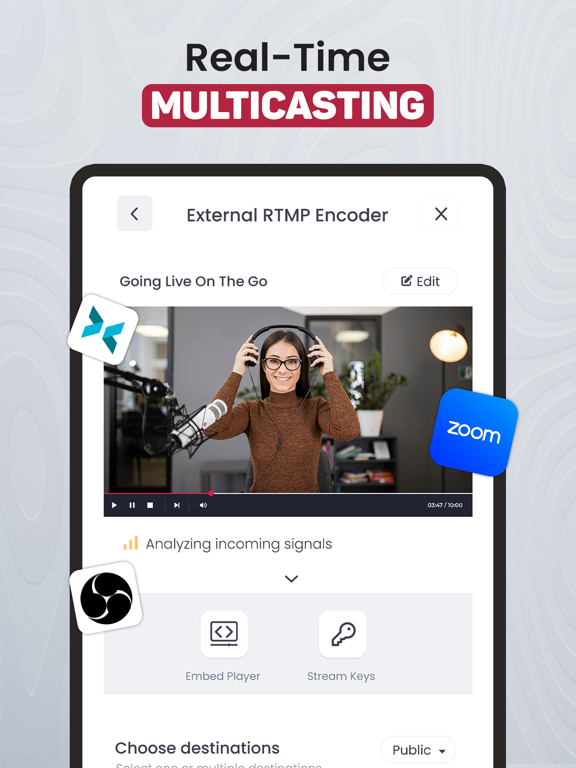 OneStream Live iPad screenshot 6 - Productivity app