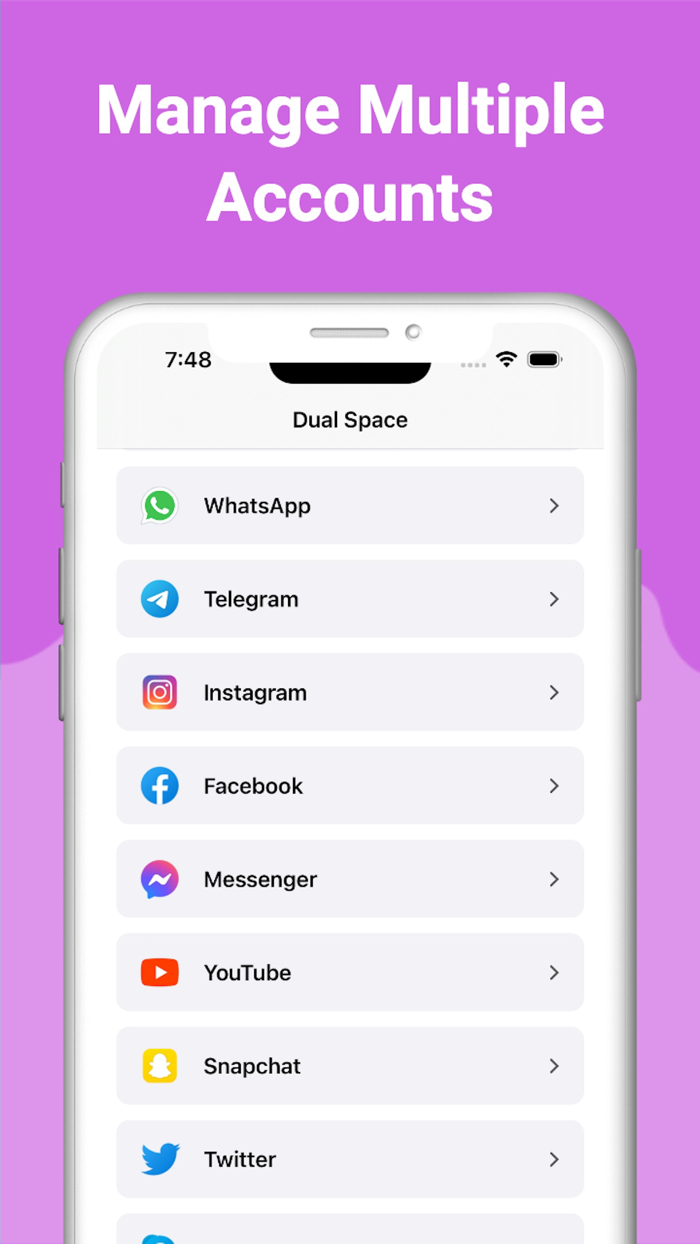 Parallel Space — Dual Accounts