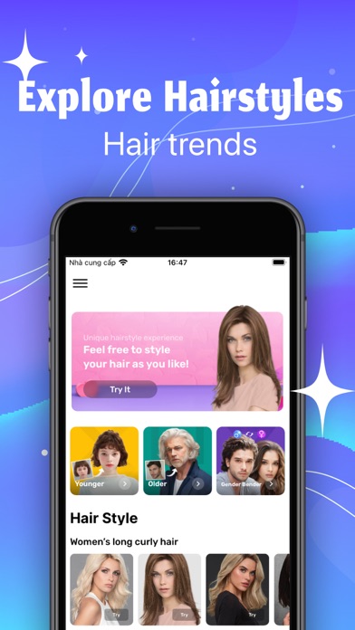 Hair Color Changer Hair Try On Screenshot