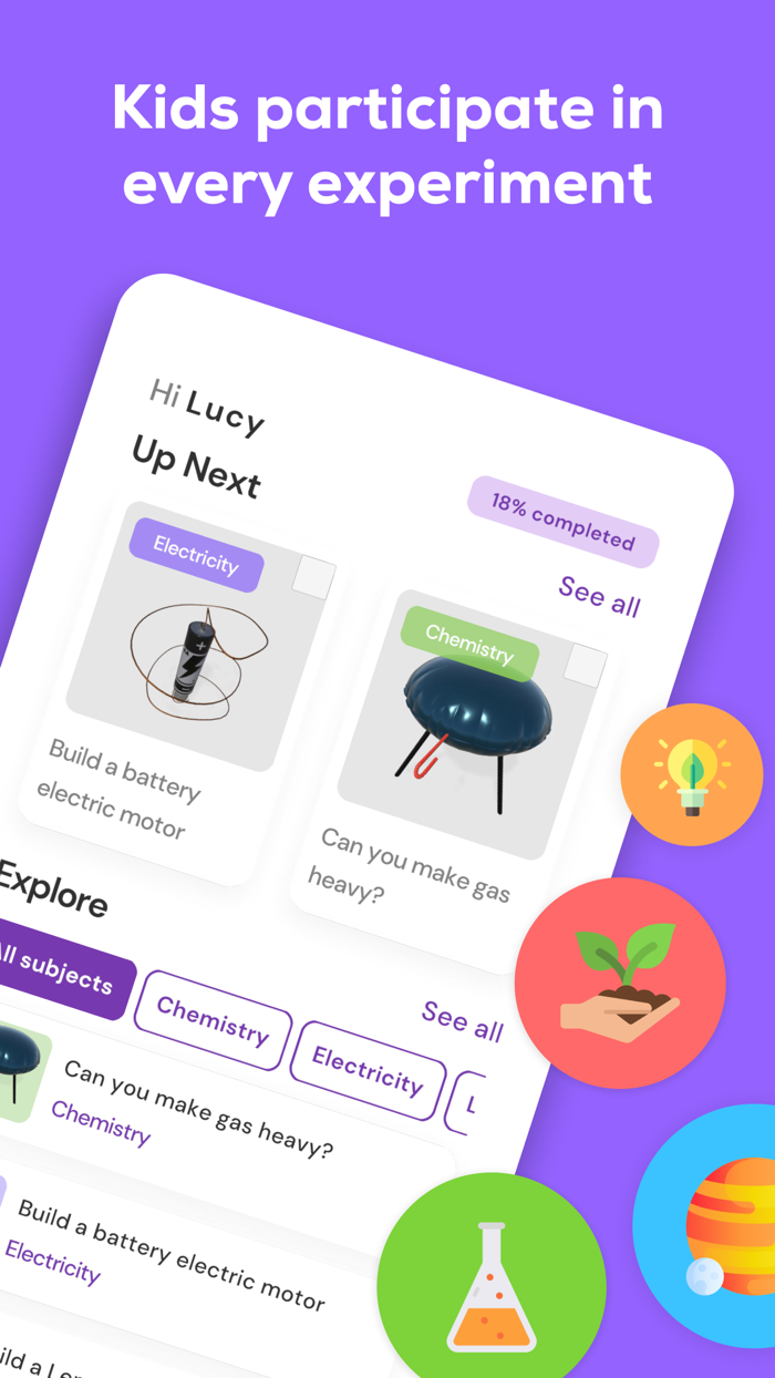 Science Kids Experiments in AR