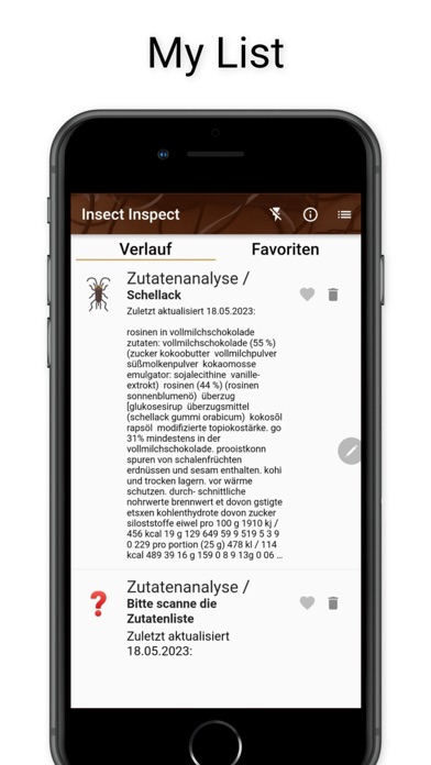 Insects in Food Screenshot