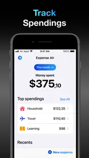 expense air - spending tracker iphone screenshot 2