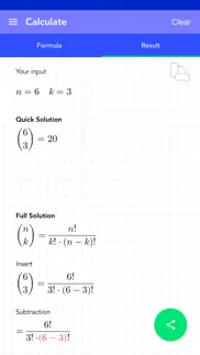 How to cancel & delete binomial coefficient pro 3