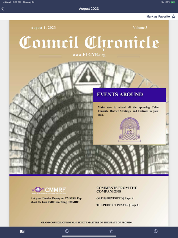Council Chronicle Magazine iPad screenshot
