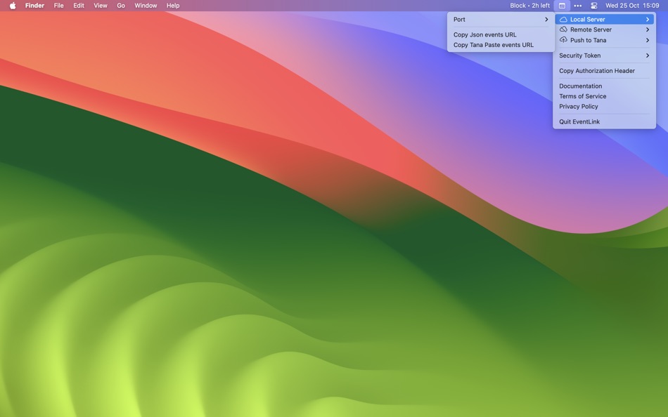 #1. EventLink - Local Calendar API (macOS) 由: Andre Foeken