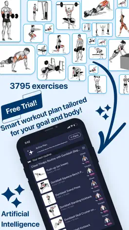 Game screenshot Workout AI: Gym & Home Planner apk