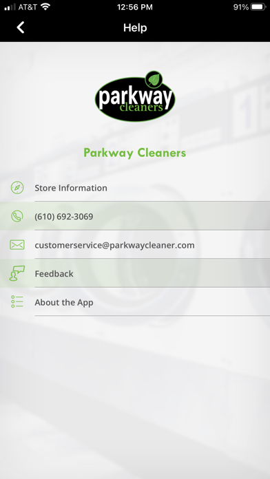 Parkway Cleaners PA Screenshot