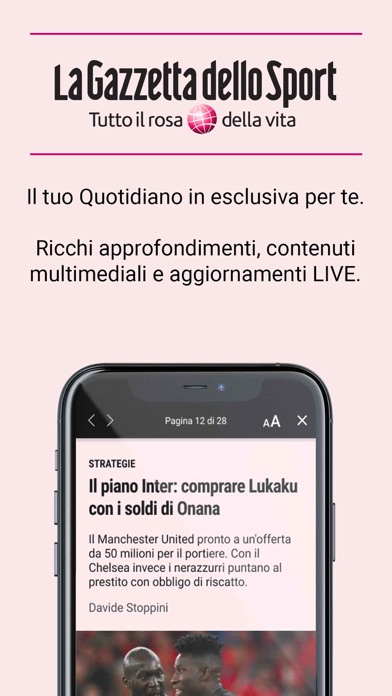 Screenshot #1 pour Gazzetta Reader