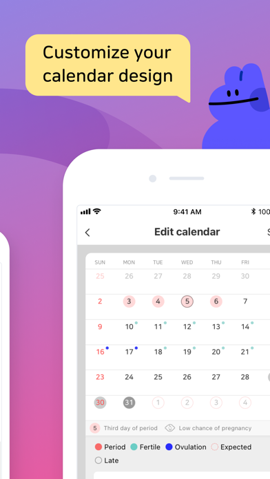 Bom Calendar - Period trackerのおすすめ画像2