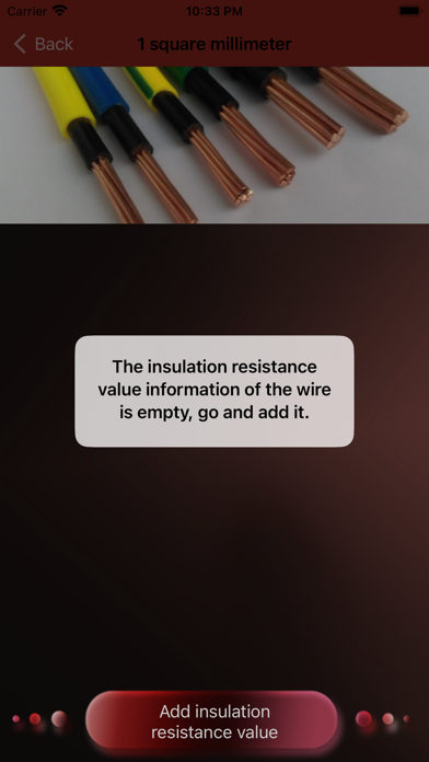 Screenshot #2 pour InsulationResistanceValue