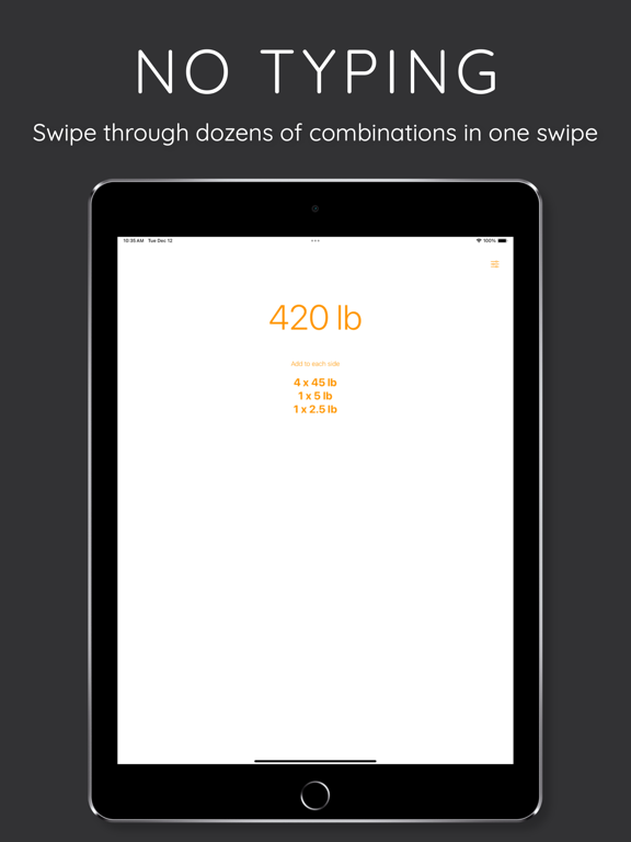 PlateCalc Barbell Calculator iPad screenshot 2 - Health & Fitness app