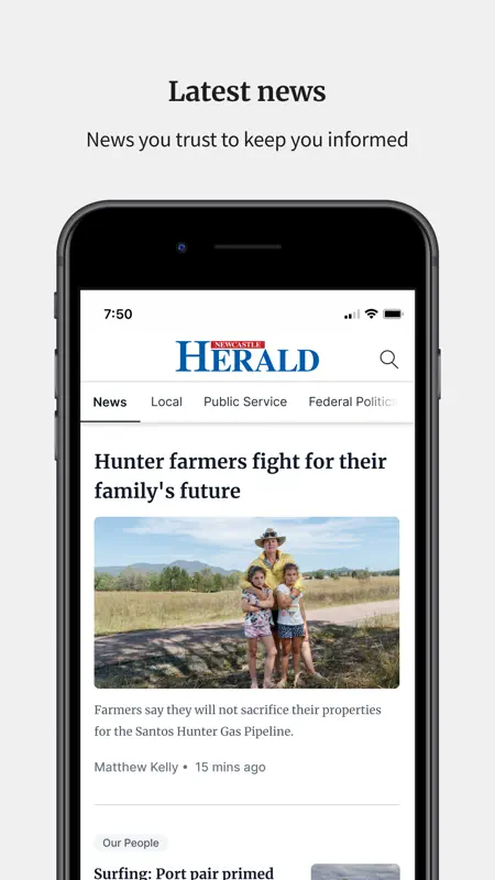 Newcastle Herald screenshot 1 of 6