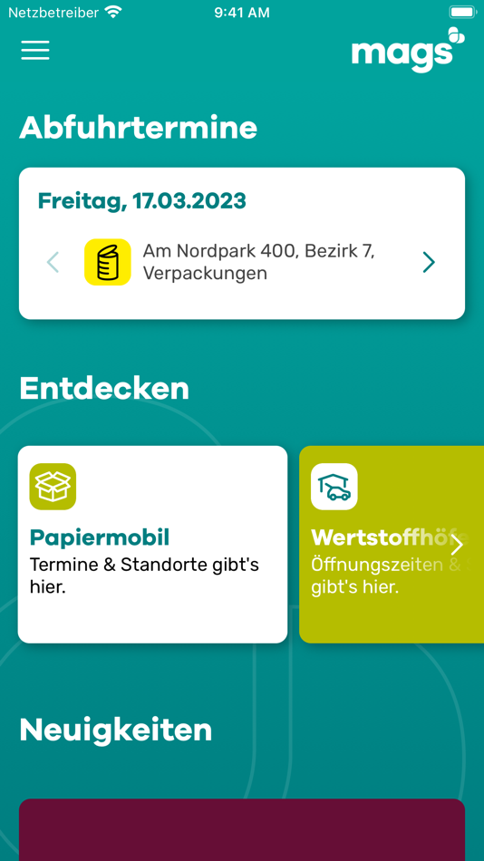 #1. mags-App (iOS) Podle: mags Moenchengladbacher Abfall-, Gruen- und Strassenbetriebe AoeR