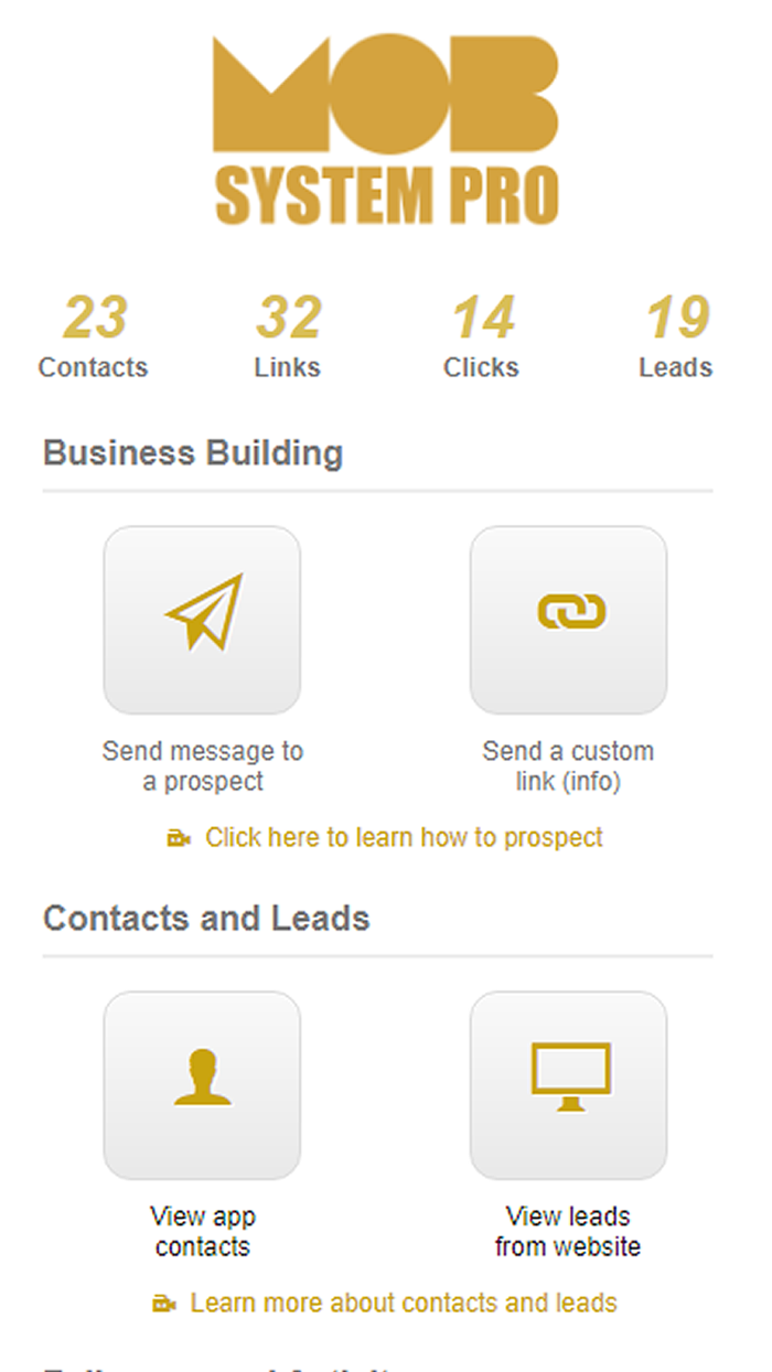 MOBSystemPro App and System