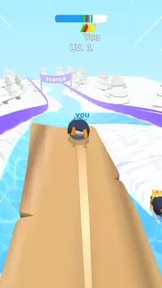penguin snow race iphone screenshot 3