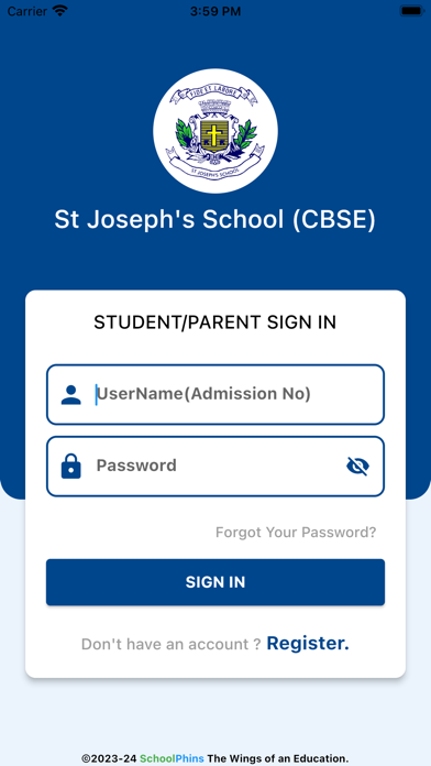 ST JOSEPHS SCHOOL,BANGALORE Screenshot
