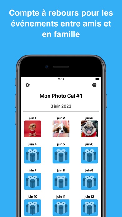 Screenshot #1 pour Cal Photos: Calendrier widgets