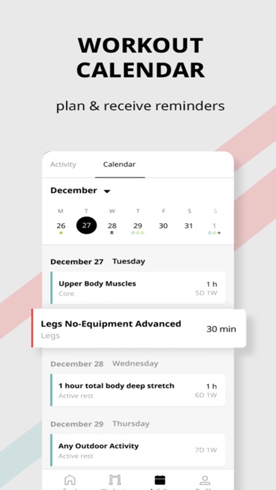 WSWCF Workout App Screenshot