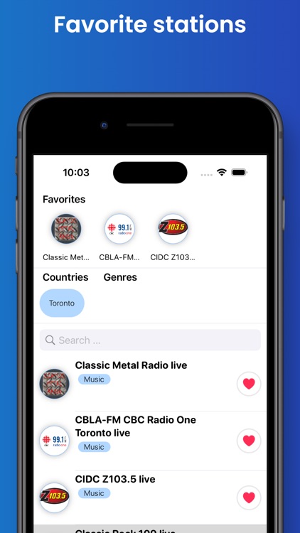 Toronto Radio - Top Stations