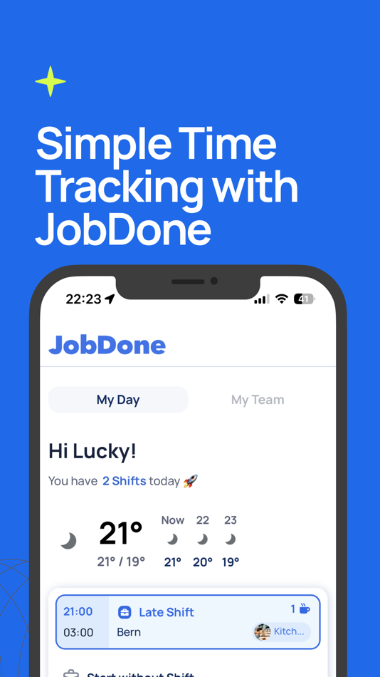 #1. JobDone 2. Scheduling & Chat (iOS) 由: JobDone AG