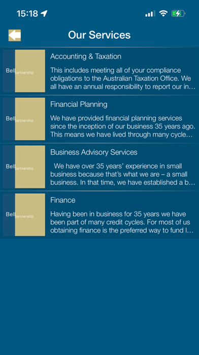 Bell Partnership Screenshot