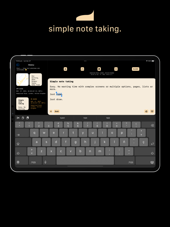 Blank - Simple Notes