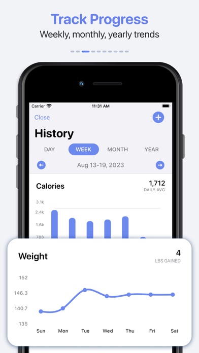 Calory: Calorie Counter Macros Screenshot