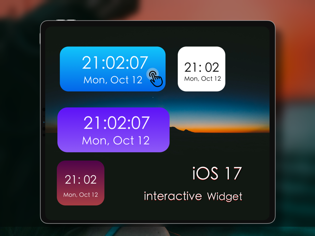 ‎Big Clock – Screenshot der Uhrzeit-Widgets