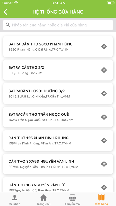 Satra Loyalty Card Screenshot