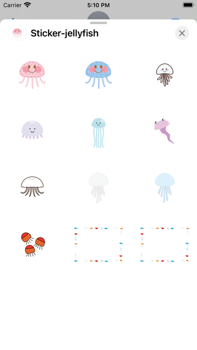Sticker jellyfish Screenshot
