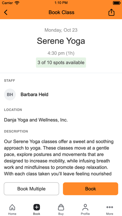 Danja Yoga and Wellness Screenshot