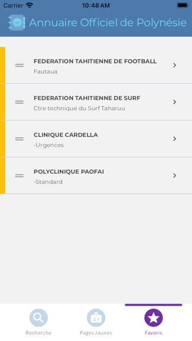 Annuaire Officiel de Polynésie Screenshot