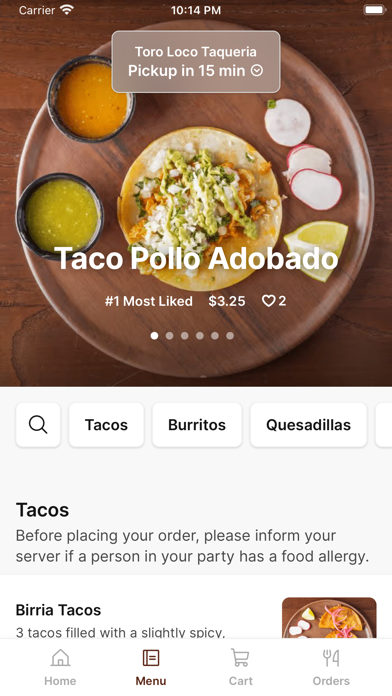 Toro Loco Taqueria Screenshot